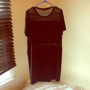 Missguided Black T-shirt Dress